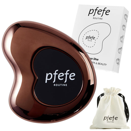 Gua sha cryo en acier inoxydable LOOKZURI, rituel anti-poches