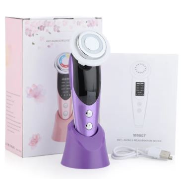 Masseur facial EMS 7-en-1 LED et vibration LOOKZURI