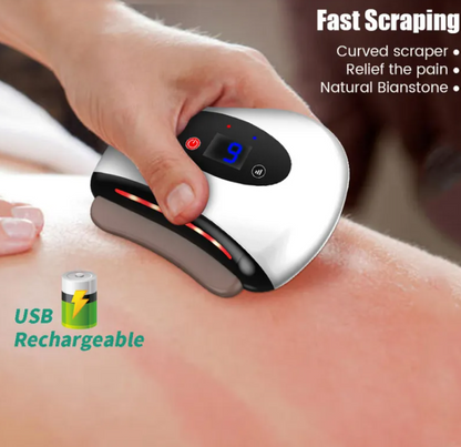 Gua sha vibrant rechargeable LOOKZURI — utilisation au quotidien