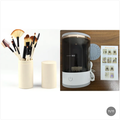 Nettoyeur de Pinceaux de Maquillage Rechargeable